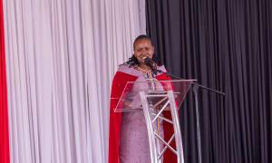 CS Aisha Jumwa presided over distribution of income generating tools and equipment worth over 19 Million Kenya Shillings in Kajiado County.