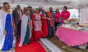 CS Aisha Jumwa presided over distribution of income generating tools and equipment worth over 19 Million Kenya Shillings in Kajiado County.CS Aisha Jumwa presided over distribution of income generating tools and equipment worth over 19 Million Kenya Shillings in Kajiado County.